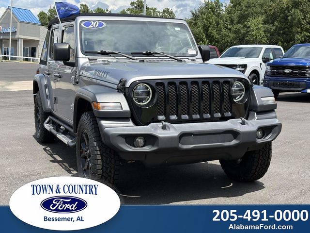 Billet Silver Metallic Clearcoat 2020 Jeep Wrangler SUV / Crossover Four-Wheel Drive 8-Speed Automatic