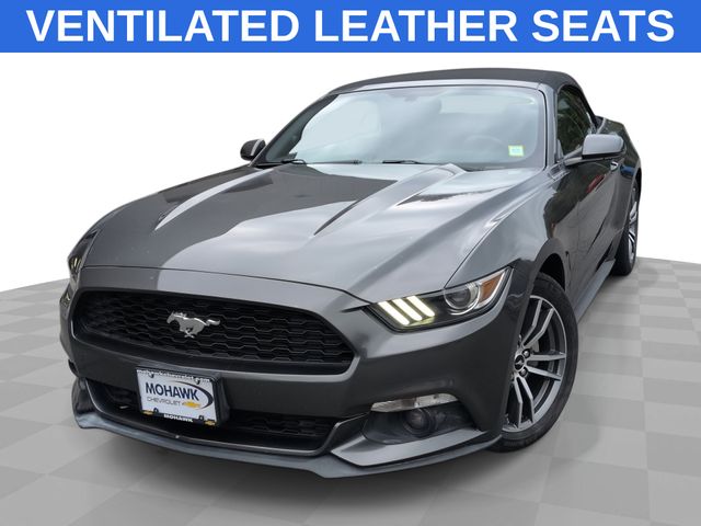 Gray (Magnetic) 2016 Ford Mustang Convertible Rear-Wheel Drive 6-Speed Automatic