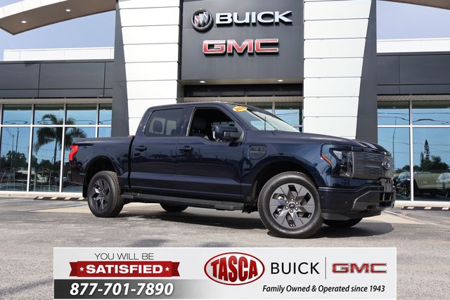 Blue Metallic 2022 Ford F-150 Lightning Pickup Truck All-Wheel Drive Automatic