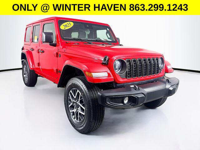 Red Clearcoat 2025 Jeep Wrangler SUV / Crossover Four-Wheel Drive 8-Speed Automatic