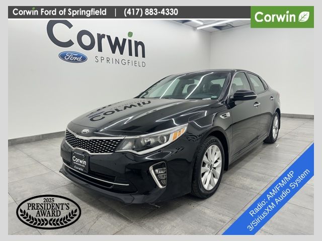 Ebony Black 2018 Kia Optima S Sedan Front-Wheel Drive 6-Speed Automatic