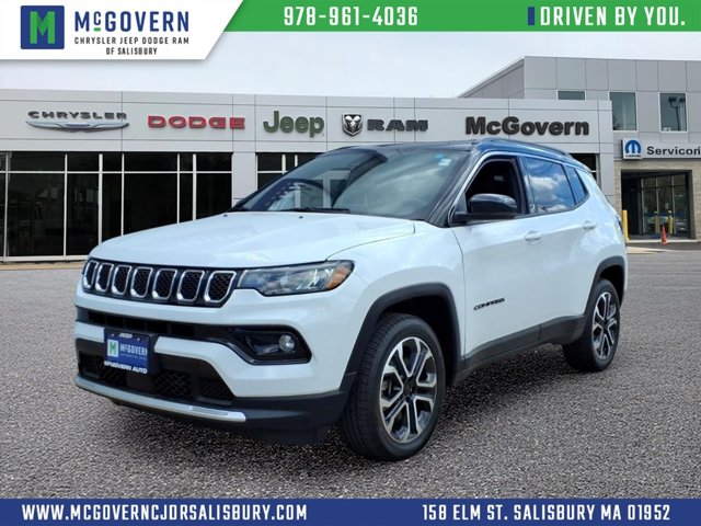 Bright White Clearcoat 2023 Jeep Compass SUV / Crossover Four-Wheel Drive 8-Speed Automatic