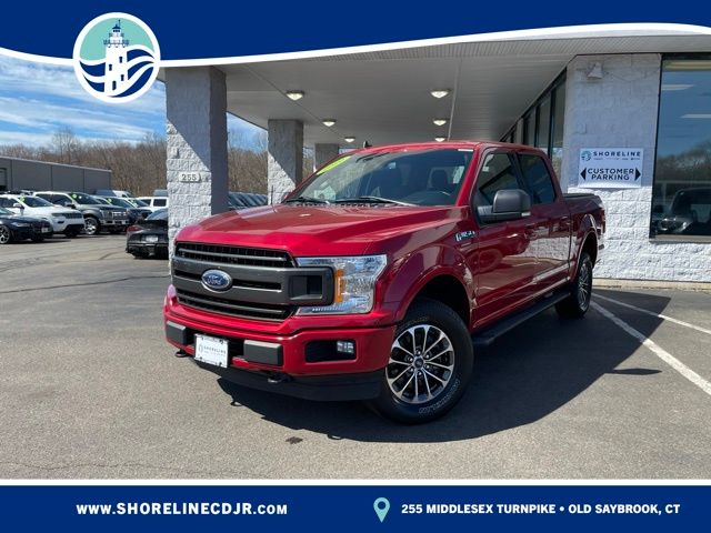 Red 2020 Ford F-150 XLT SuperCrew 4WD Pickup Truck Four-Wheel Drive Automatic