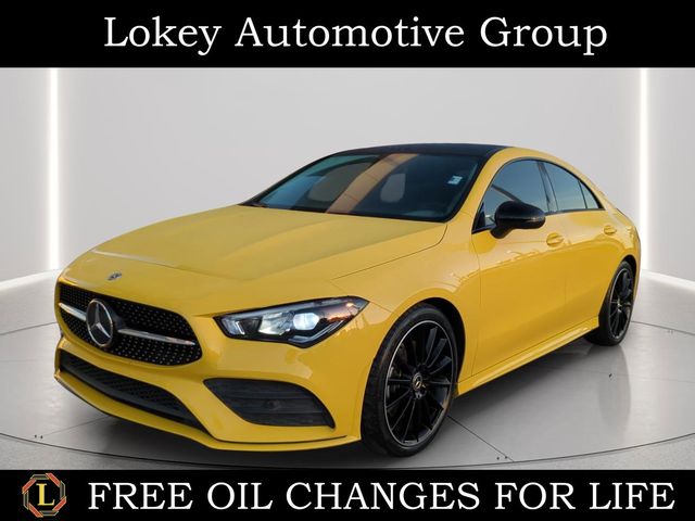 Sun Yellow 2020 Mercedes-Benz CLA 250 FWD Coupe Front-Wheel Drive 7-Speed Automatic