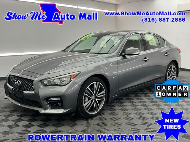 Gray (Graphite Shadow) 2016 INFINITI Q50 3.0t Sport AWD Sedan All-Wheel Drive 7-Speed Automatic