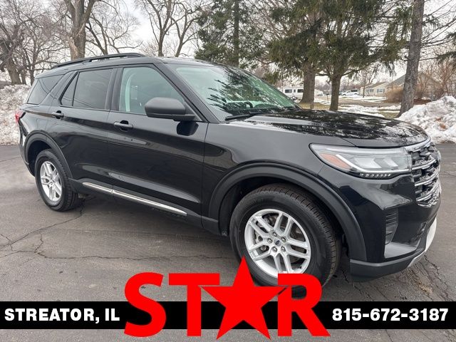 Black Metallic 2025 Ford Explorer Active AWD SUV / Crossover All-Wheel Drive Automatic