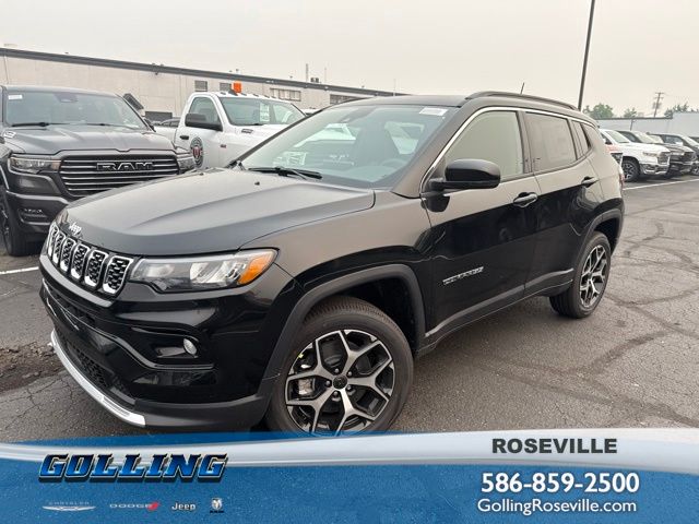 Diamond Black Crystal Pearlcoat 2026 Jeep Compass SUV / Crossover Four-Wheel Drive 8-Speed Automatic
