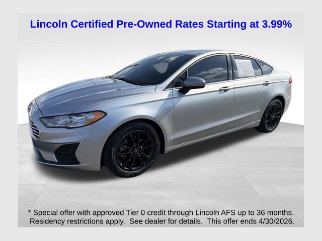Silver 2020 Ford Fusion SE FWD Sedan Front-Wheel Drive 6-Speed Automatic