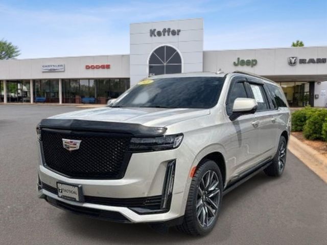 Sandstone Metallic 2021 Cadillac Escalade ESV Sport Platinum RWD SUV / Crossover Rear-Wheel Drive