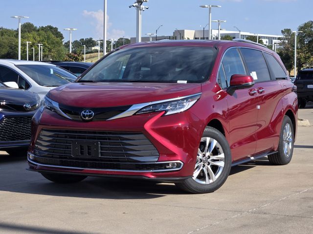 Red (Ruby) 2026 Toyota Sienna Minivan All-Wheel Drive Continuously Variable Transmission