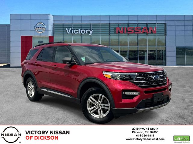 Red Metallic 2020 Ford Explorer SUV / Crossover All-Wheel Drive Automatic