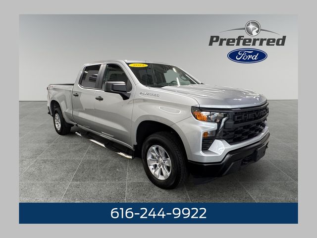 Silver Ice Metallic 2022 Chevrolet Silverado 1500 Pickup Truck Four-Wheel Drive 8-Speed Automatic
