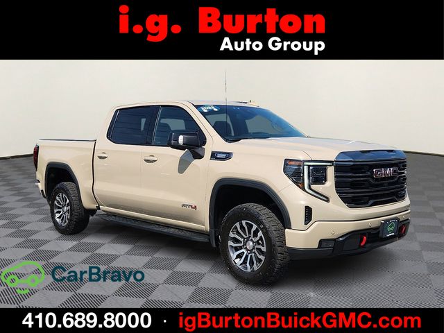 Desert Sand Metallic 2023 GMC Sierra 1500 AT4 Crew Cab 4WD Pickup Truck Four-Wheel Drive Automatic