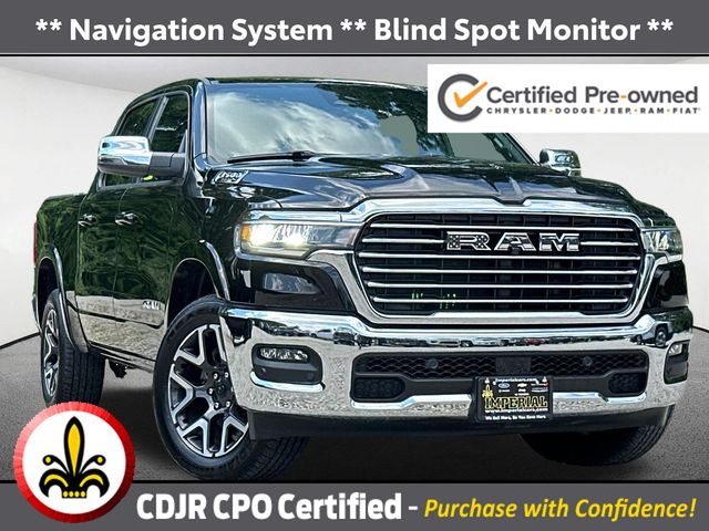 Diamond Black Crystal Pearlcoat 2025 RAM 1500 Pickup Truck Four-Wheel Drive 8-Speed Automatic