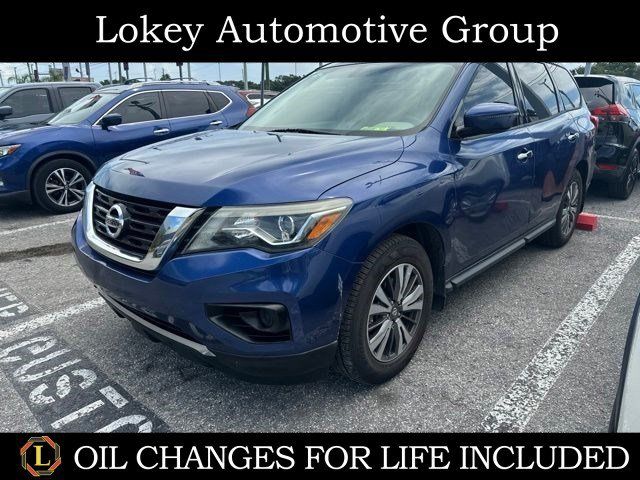 Caspian Blue 2017 Nissan Pathfinder SUV / Crossover Four-Wheel Drive Continuously Variable Transmission
