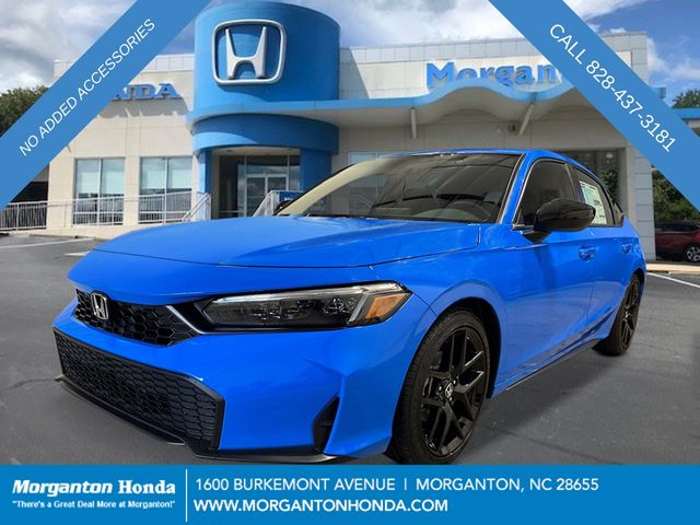 Blue 2026 Honda Civic Hatchback Hatchback Front-Wheel Drive Continuously Variable Transmission