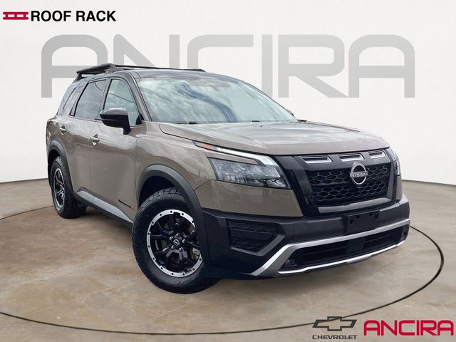 Baja Storm/Super Black Roof 2023 Nissan Pathfinder SUV / Crossover All-Wheel Drive 9-Speed Automatic