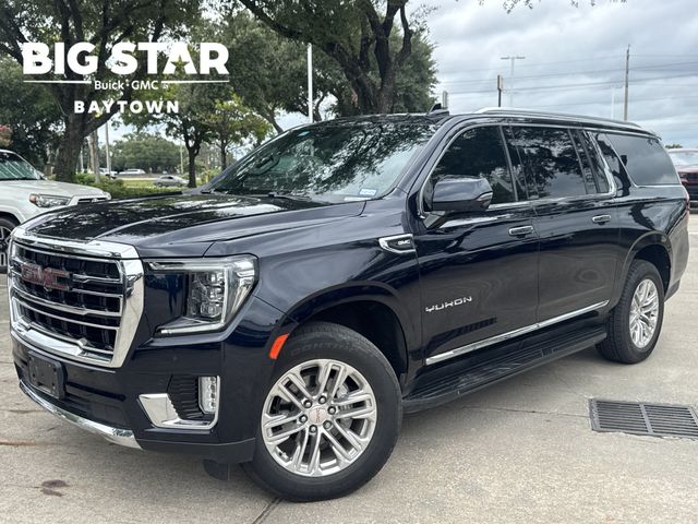 2021 GMC Yukon XL SLT Blue at Bayway Cadillac of The Woodlands