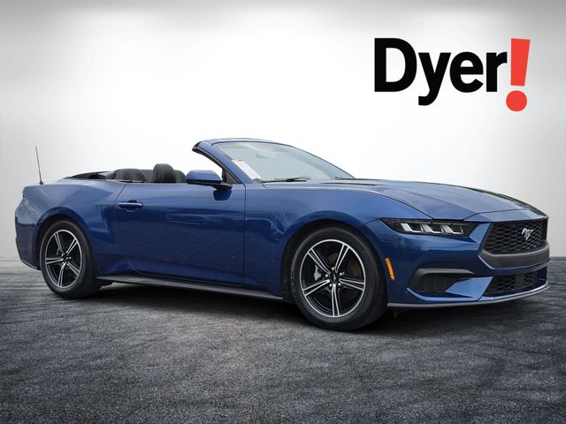 Atlas Blue Metallic 2024 Ford Mustang Convertible Rear-Wheel Drive Automatic