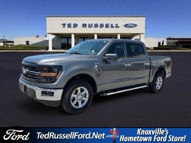 Gray Metallic 2025 Ford F-150 XLT SuperCrew 4WD Pickup Truck Four-Wheel Drive Automatic