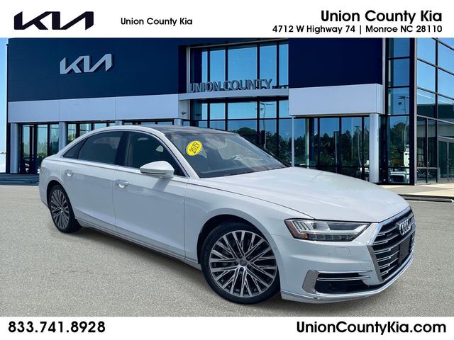 Glacier White 2019 Audi A8 Sedan All-Wheel Drive 8-Speed Automatic