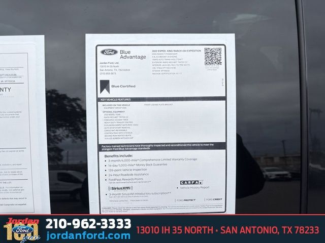 Used Car 2022 Ford Expedition  King Ranch For Sale Under $50,000 In San Antonio, Texas