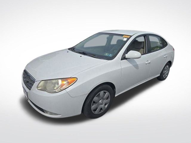 Captiva White 2009 Hyundai Elantra Sedan Front-Wheel Drive 5-Speed Manual