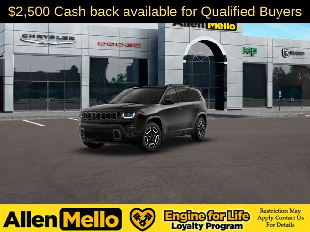 Diamond Black Crystal Pearlcoat 2026 Jeep Cherokee SUV / Crossover Four-Wheel Drive Continuously Variable Transmission