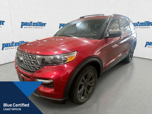 Red Metallic 2021 Ford Explorer SUV / Crossover All-Wheel Drive Automatic