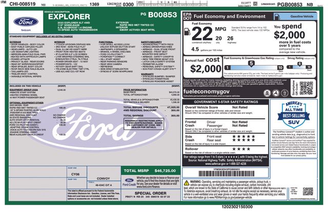 2023 Ford Explorer XLT 4WD's photo