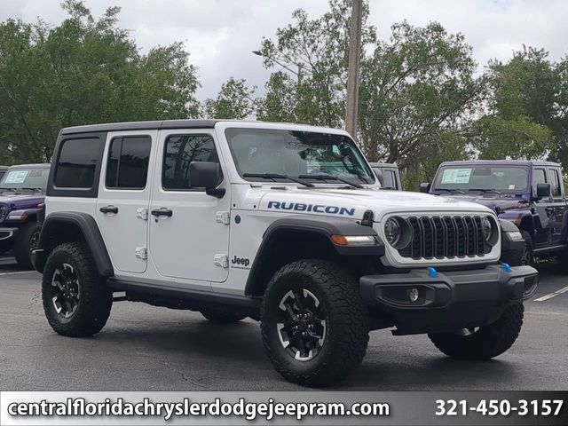 Bright White Clearcoat 2025 Jeep Wrangler 4xe Rubicon 4WD SUV / Crossover Four-Wheel Drive 8-Speed Automatic