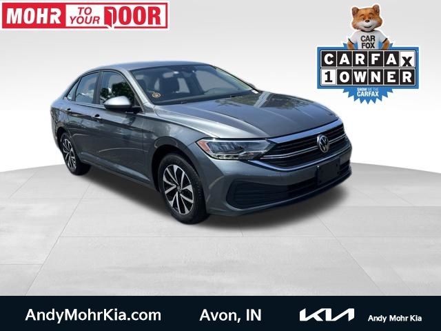 Platinum Gray Metallic 2024 Volkswagen Jetta Sedan Front-Wheel Drive 8-Speed Automatic