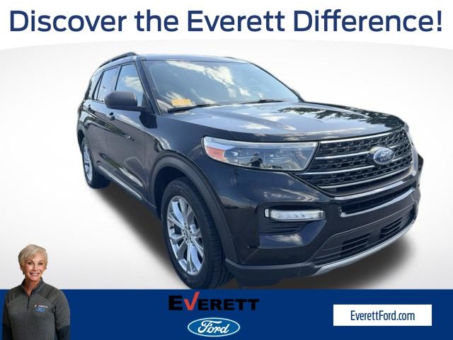 Black Metallic 2020 Ford Explorer XLT AWD SUV / Crossover All-Wheel Drive Automatic
