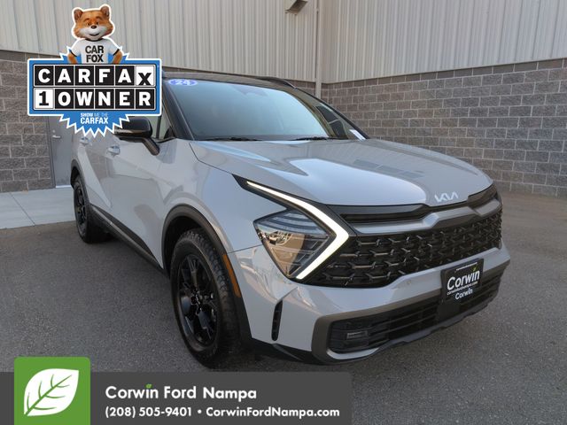 Wolf Gray/Ebony Black Roof 2024 Kia Sportage SUV / Crossover All-Wheel Drive 8-Speed Automatic