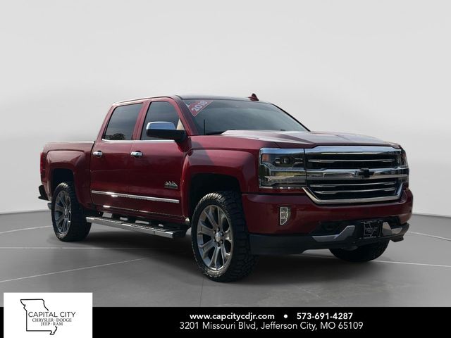 Cajun Red Tintcoat 2018 Chevrolet Silverado 1500 High Country Crew Cab 4WD Pickup Truck Four-Wheel Drive 8-Speed Automatic Overdrive