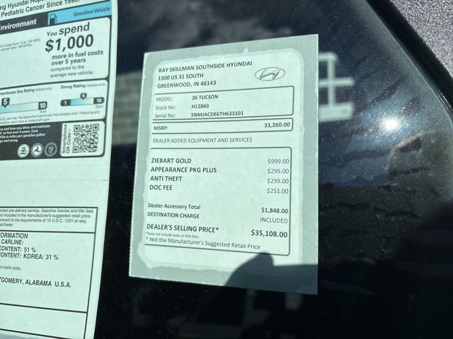 New 2026 Gray Hyundai SE image 2
