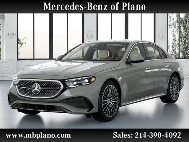Gray (MANUFAKTUR Alpine Grey) 2026 Mercedes-Benz E-Class Sedan Rear-Wheel Drive 9-Speed Automatic