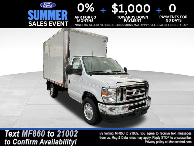 Oxford White 2025 Ford E-Series Chassis Pickup Truck Rear-Wheel Drive 6-Speed Automatic Overdrive