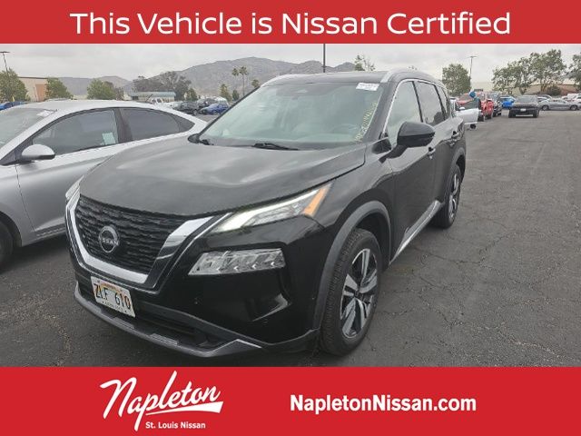 Super Black 2023 Nissan Rogue SL FWD SUV / Crossover Front-Wheel Drive Continuously Variable Transmission