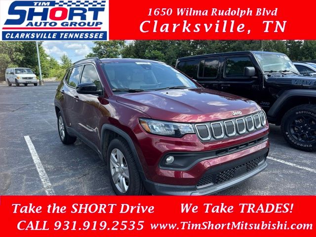 Velvet Red Pearlcoat 2022 Jeep Compass Latitude FWD SUV / Crossover Front-Wheel Drive 6-Speed Automatic