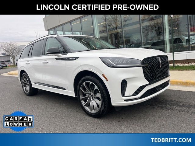 White Metallic 2025 Lincoln Aviator Premiere AWD SUV / Crossover All-Wheel Drive Automatic