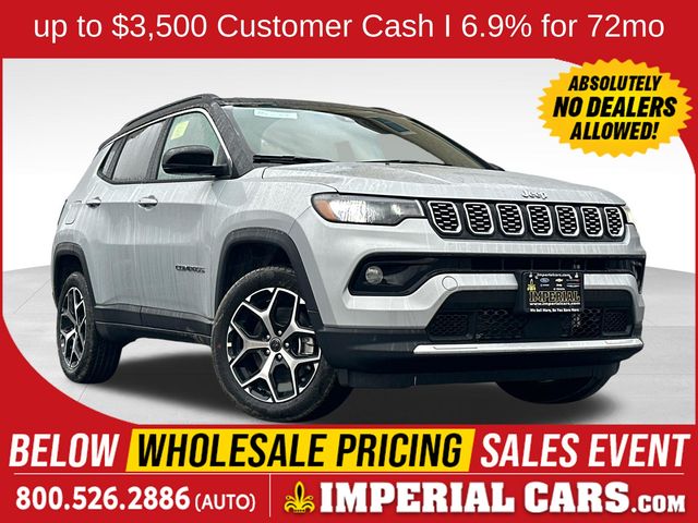 Silver Zynith Metallic Clearcoat 2026 Jeep Compass Limited 4WD SUV / Crossover Four-Wheel Drive 8-Speed Automatic