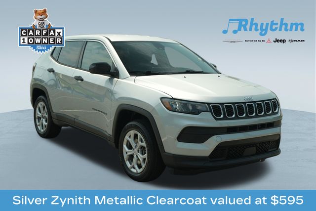 Silver Zynith Metallic Clearcoat 2024 Jeep Compass SUV / Crossover Four-Wheel Drive 8-Speed Automatic