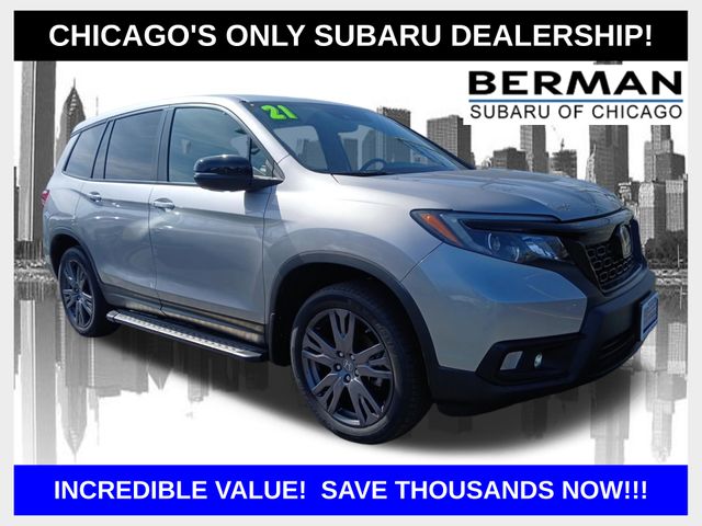 Lunar Silver Metallic 2021 Honda Passport EX-L AWD SUV / Crossover All-Wheel Drive 9-Speed Automatic