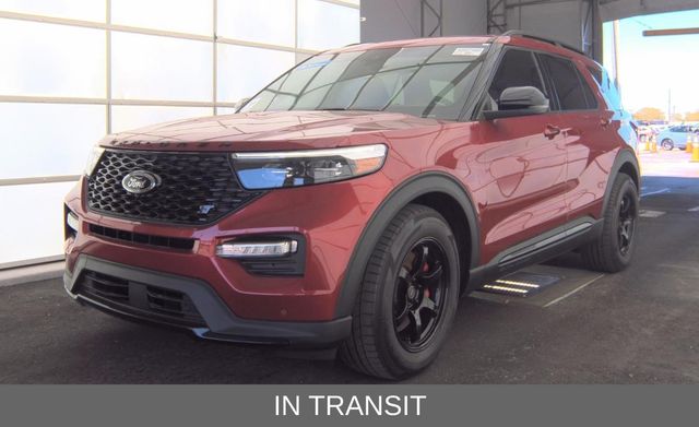 Rapid Red Metallic Tinted Clearcoat 2023 Ford Explorer ST AWD SUV / Crossover All-Wheel Drive Automatic