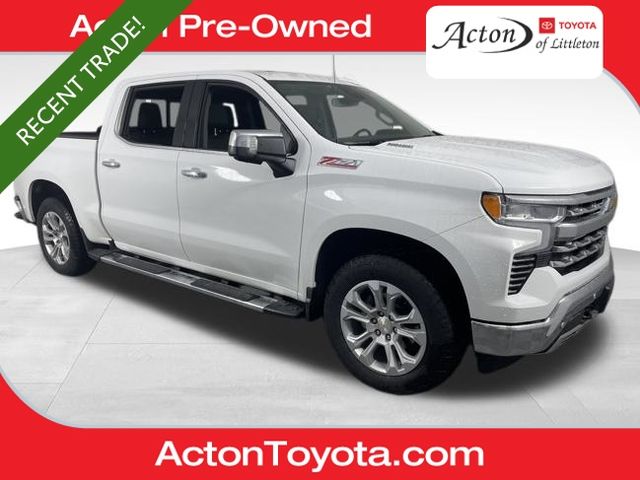 Summit White 2025 Chevrolet Silverado 1500 LTZ Crew Cab 4WD Pickup Truck Four-Wheel Drive Automatic