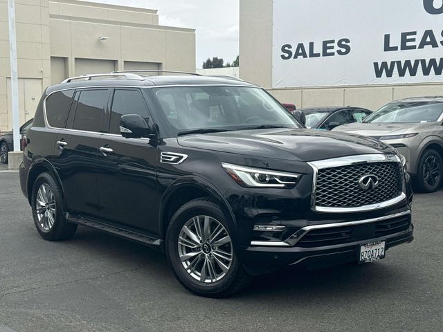Black Obsidian 2021 INFINITI QX80 Luxe 4WD SUV / Crossover All-Wheel Drive 7-Speed Automatic