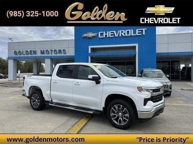Summit White 2025 Chevrolet Silverado 1500 Pickup Truck Four-Wheel Drive 8-Speed Automatic