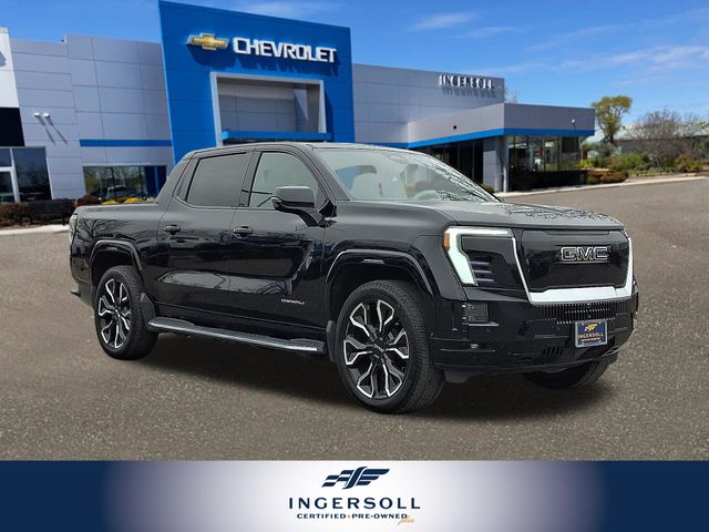 Onyx Black 2025 GMC Sierra EV Denali Crew Cab (Extended Range) e4WD Pickup Truck All-Wheel Drive 1-Speed Automatic