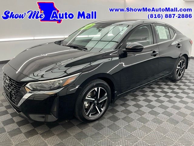Super Black 2025 Nissan Sentra Sedan Front-Wheel Drive Continuously Variable Transmission